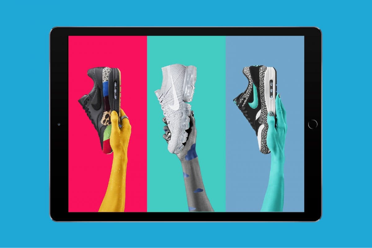 Visual identity Nike Air Max © Instalação digital, RegularSwitch