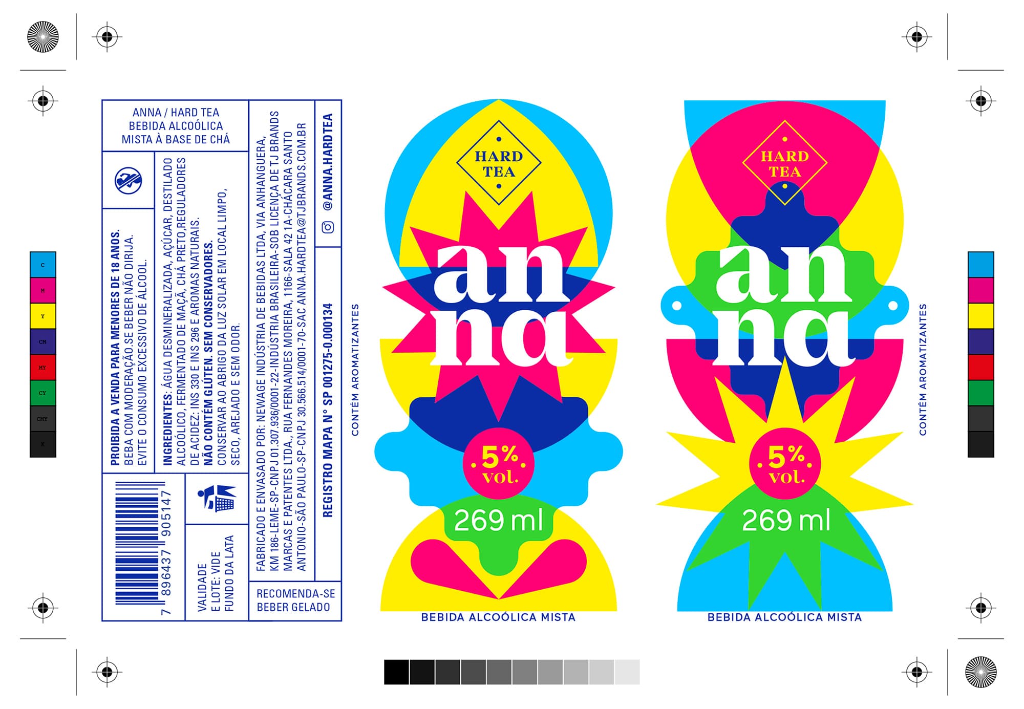Identidade visual Anna Hard Tea | branding e packaging para bebida, RegularSwitch