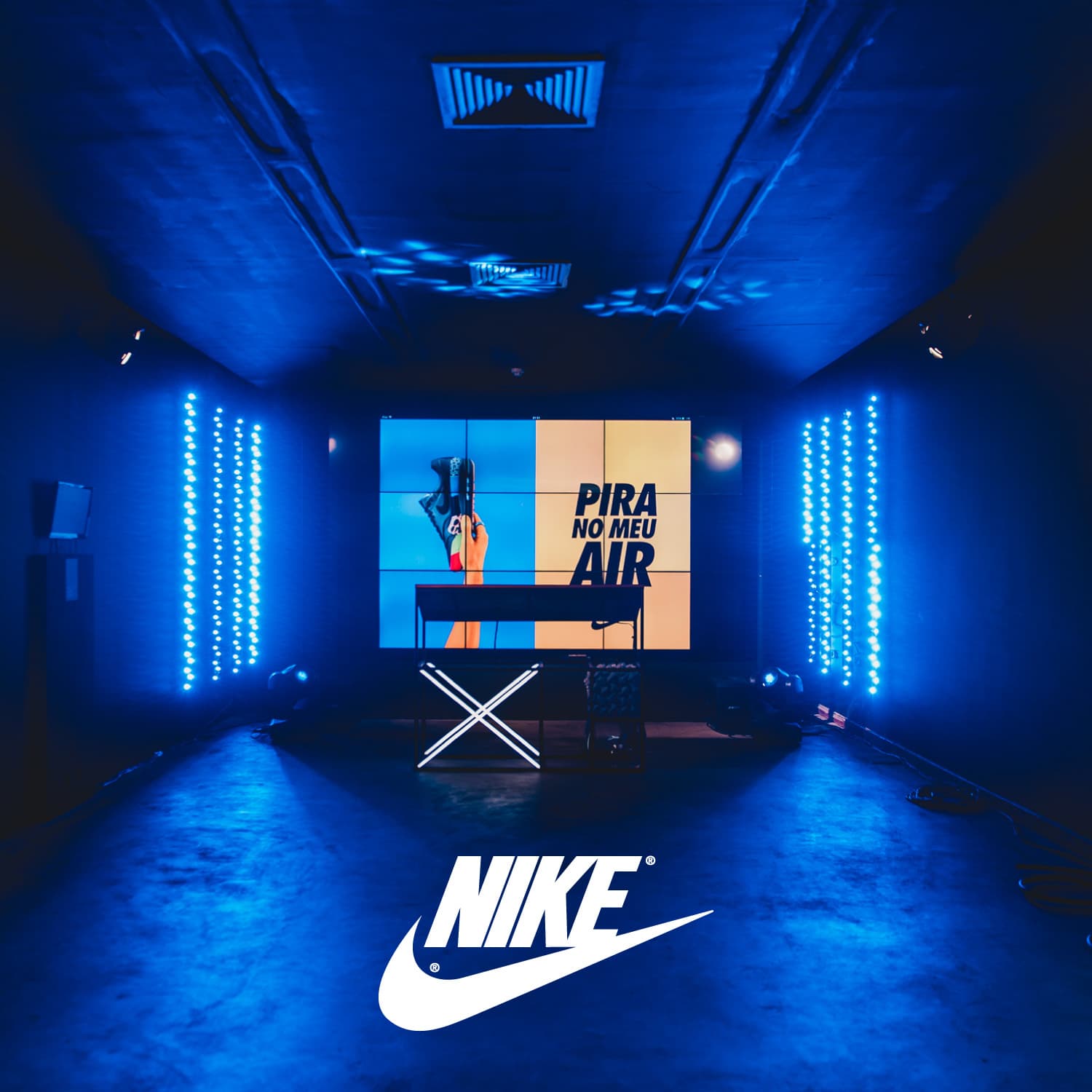 Visual identity Nike Air Max © Instalação digital, RegularSwitch
